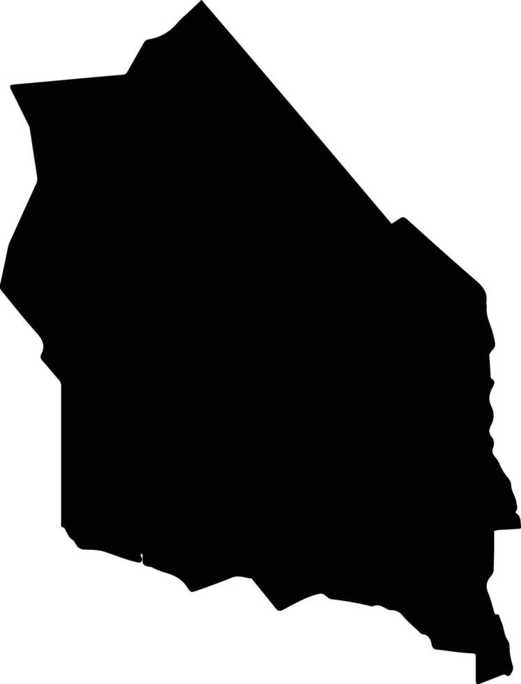 Boumba Et Ngoko Cameroon silhouette map vector