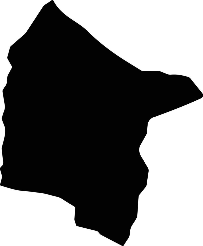 Bounty Hall Jamaica silhouette map vector