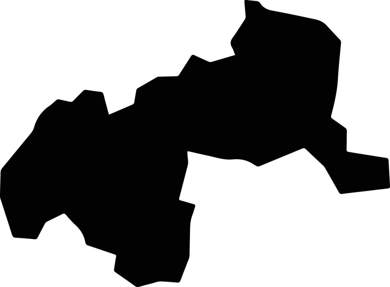 Boundbrook Jamaica silhouette map vector