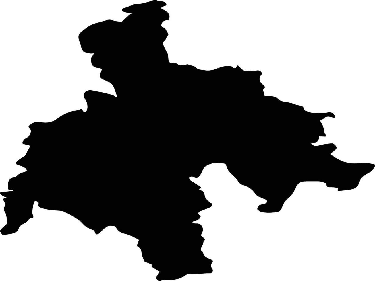 Bourscheid Luxembourg silhouette map vector
