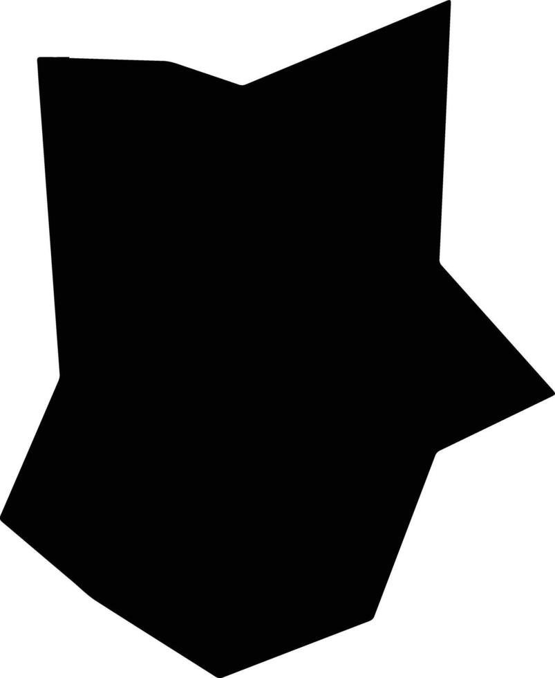Boyangxian China silhouette map vector