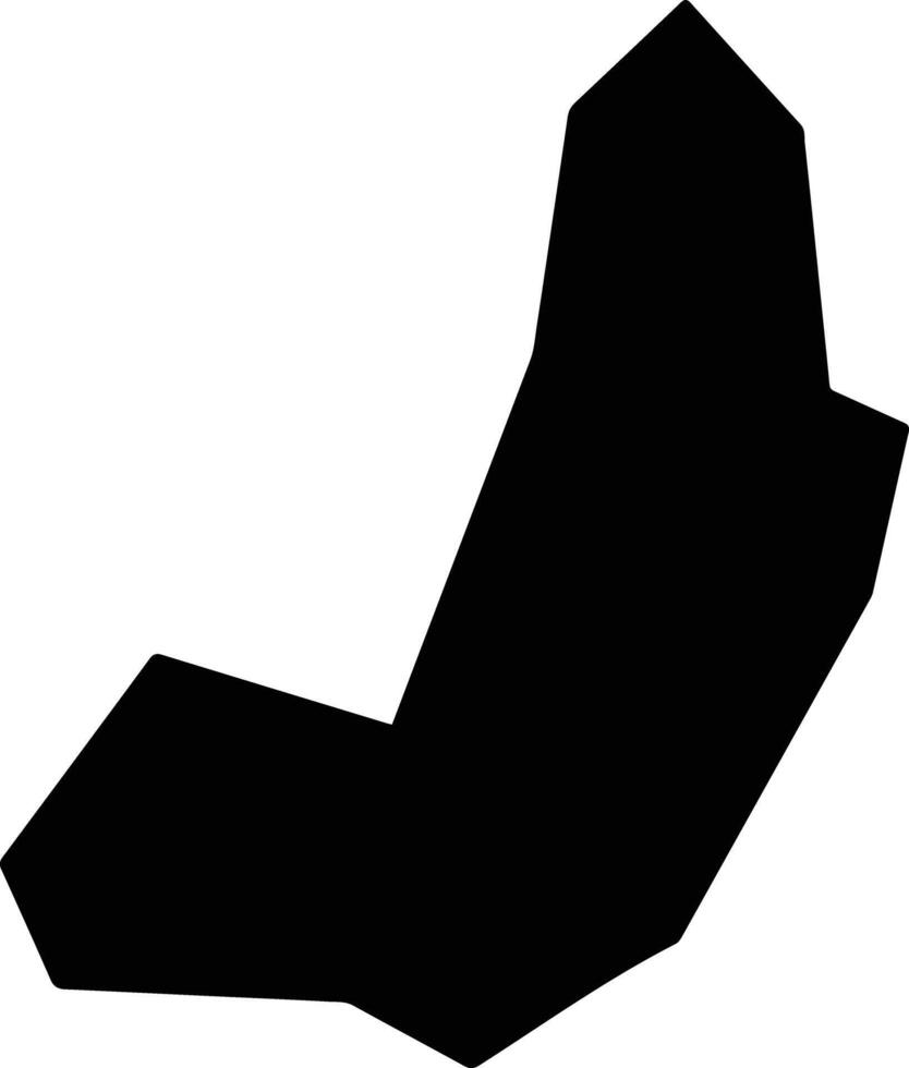 Boyo Cameroon silhouette map vector