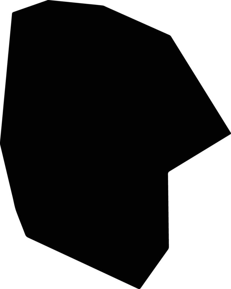 Bozhoushi China silhouette map vector