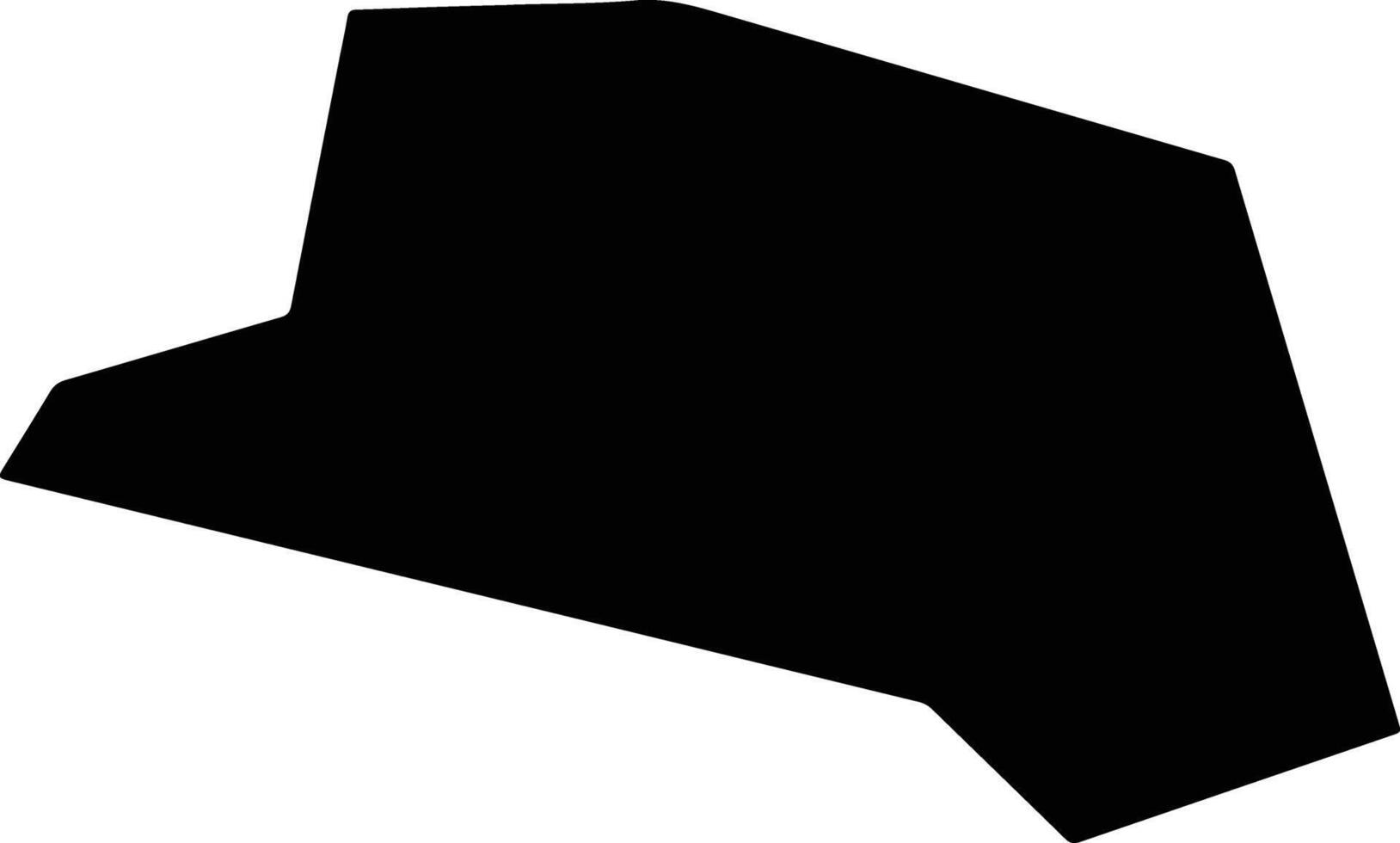 Bradford United Kingdom silhouette map vector