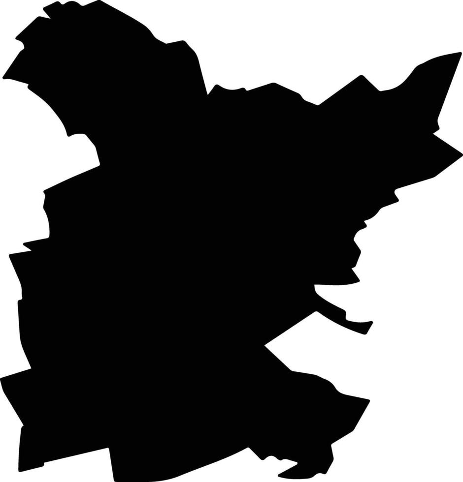 BRADU Romania silhouette map vector