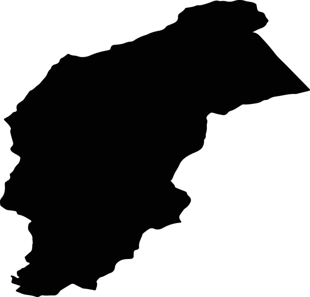 BRADUT Romania silhouette map vector