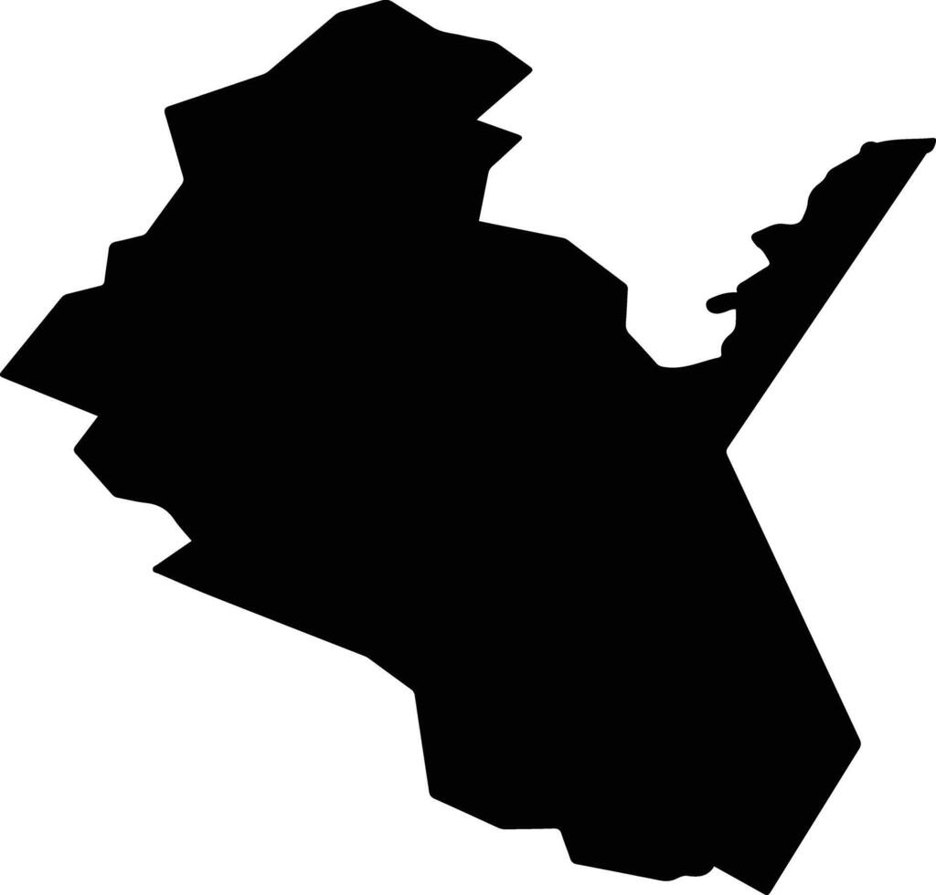 Brahin Belarus silhouette map vector