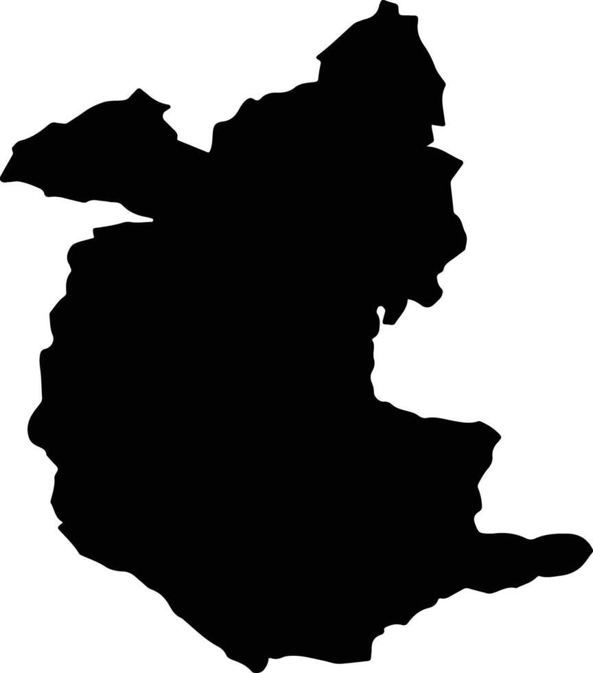 BRAN Romania silhouette map vector