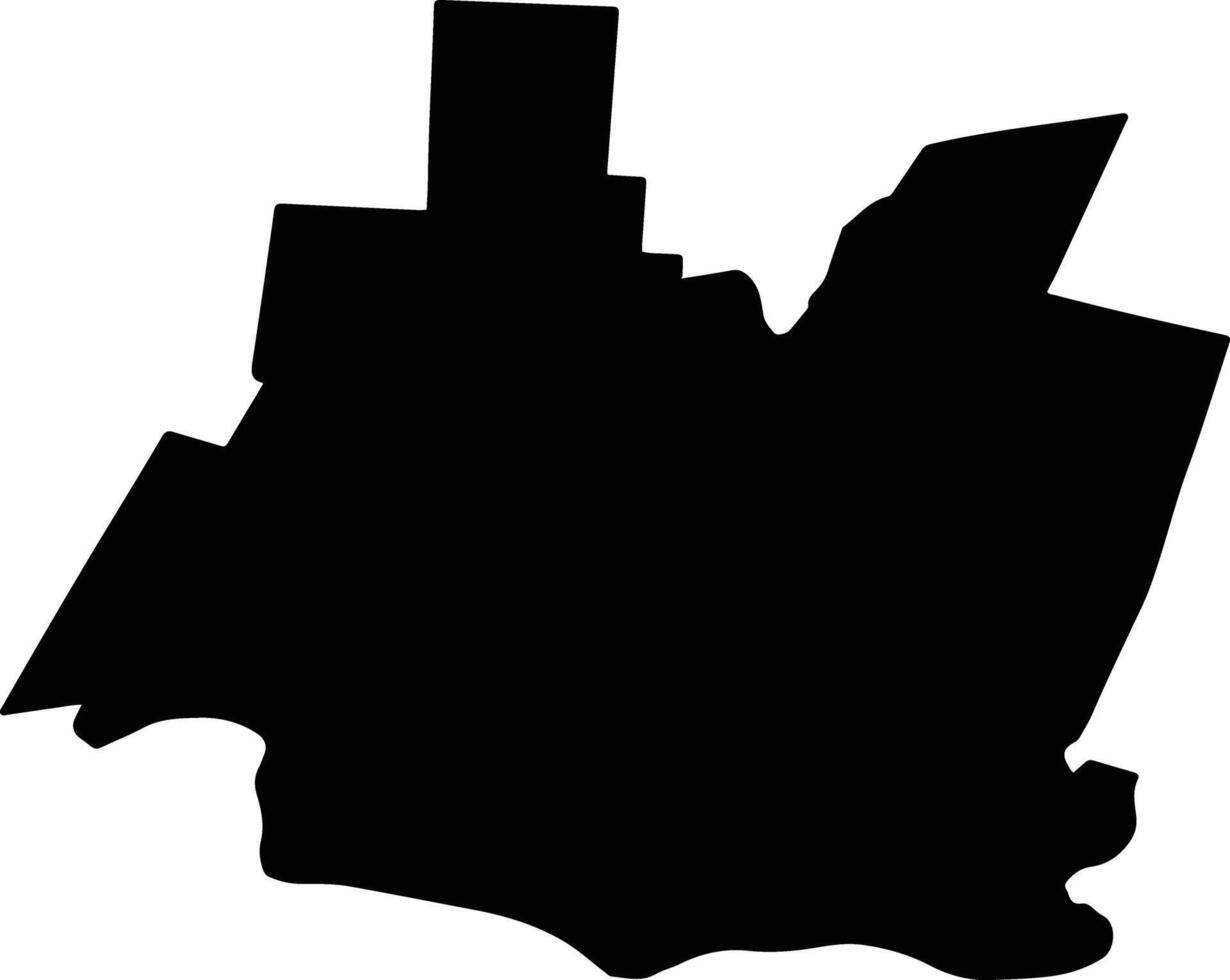 BRANISTEA Romania silhouette map vector