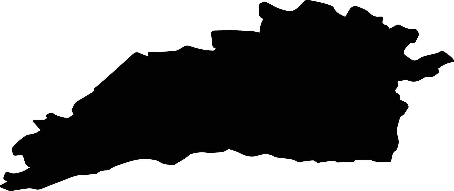 Brasovsky District Russia silhouette map vector
