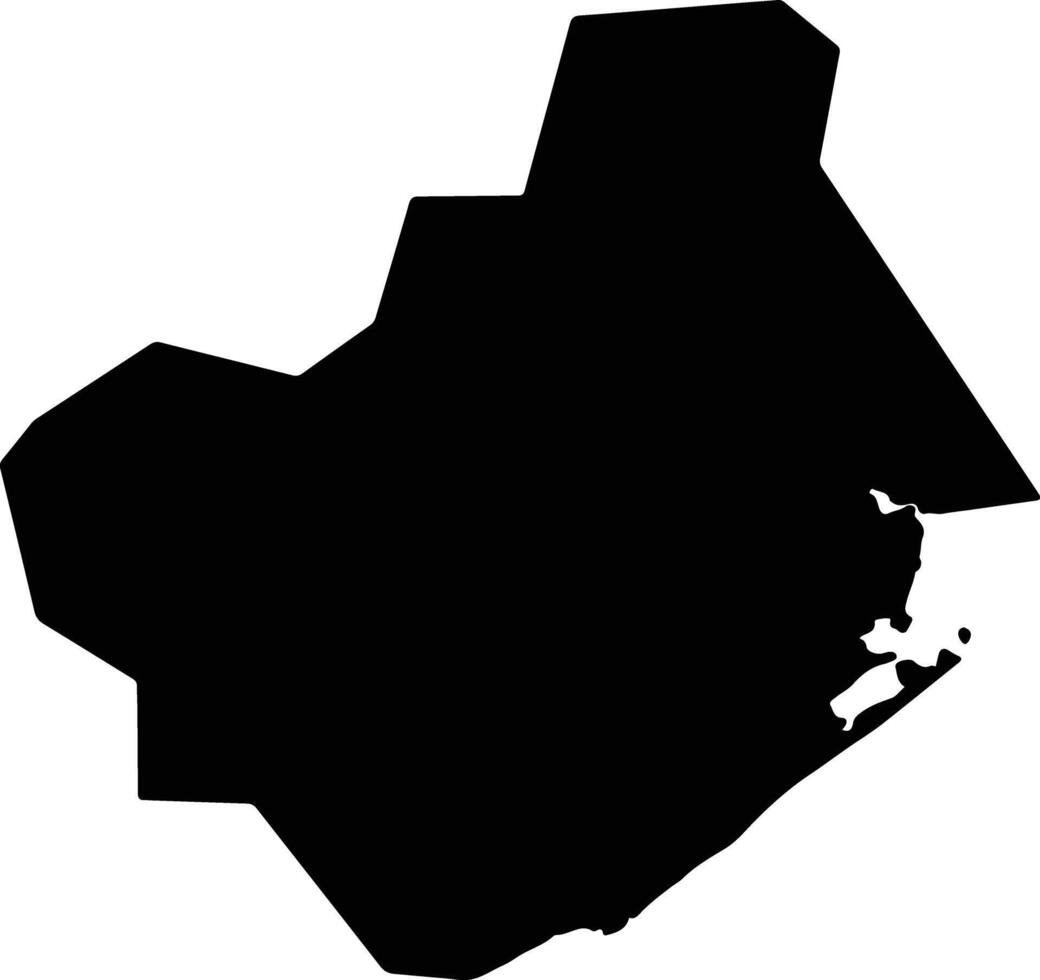 Brazoria United States silhouette map vector