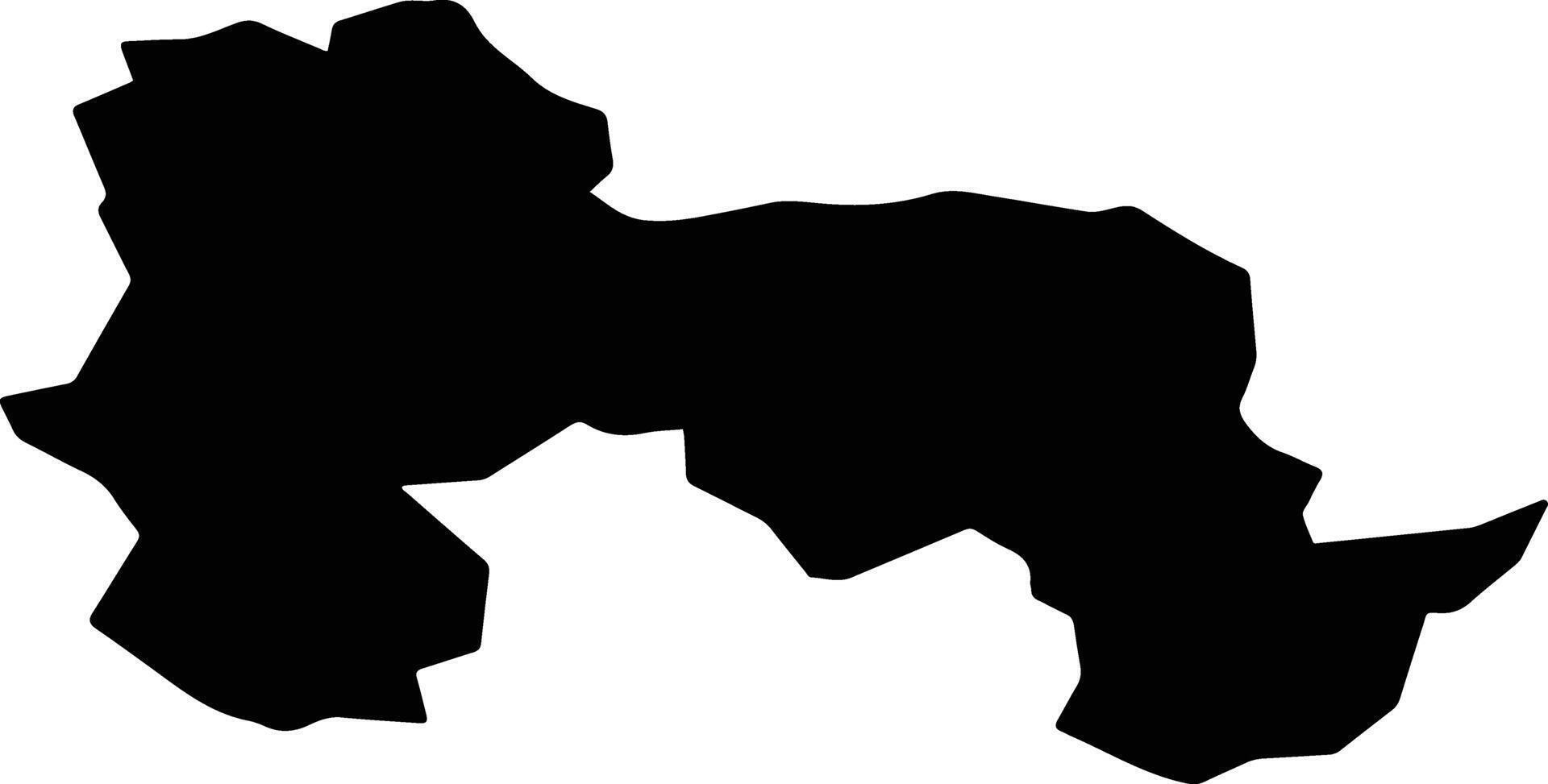 Bremgarten Switzerland silhouette map vector