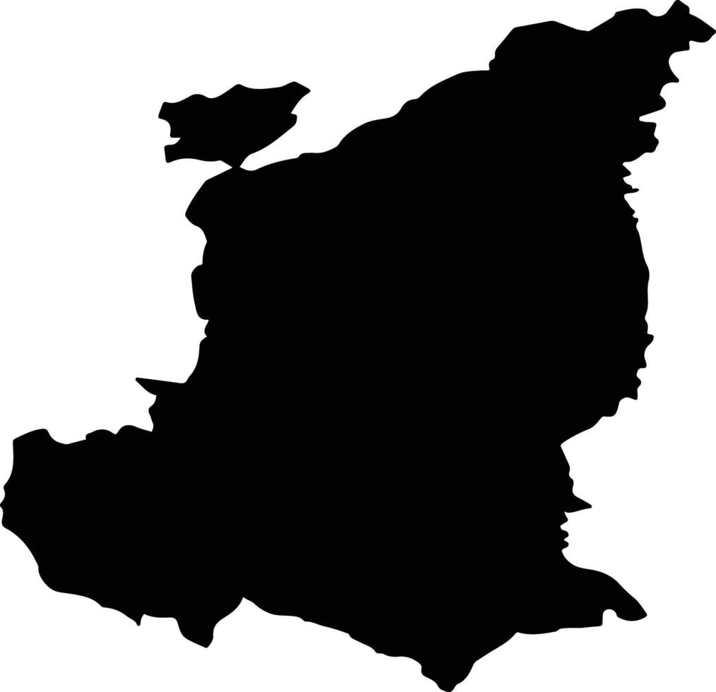 Bretice Slovenia silhouette map vector