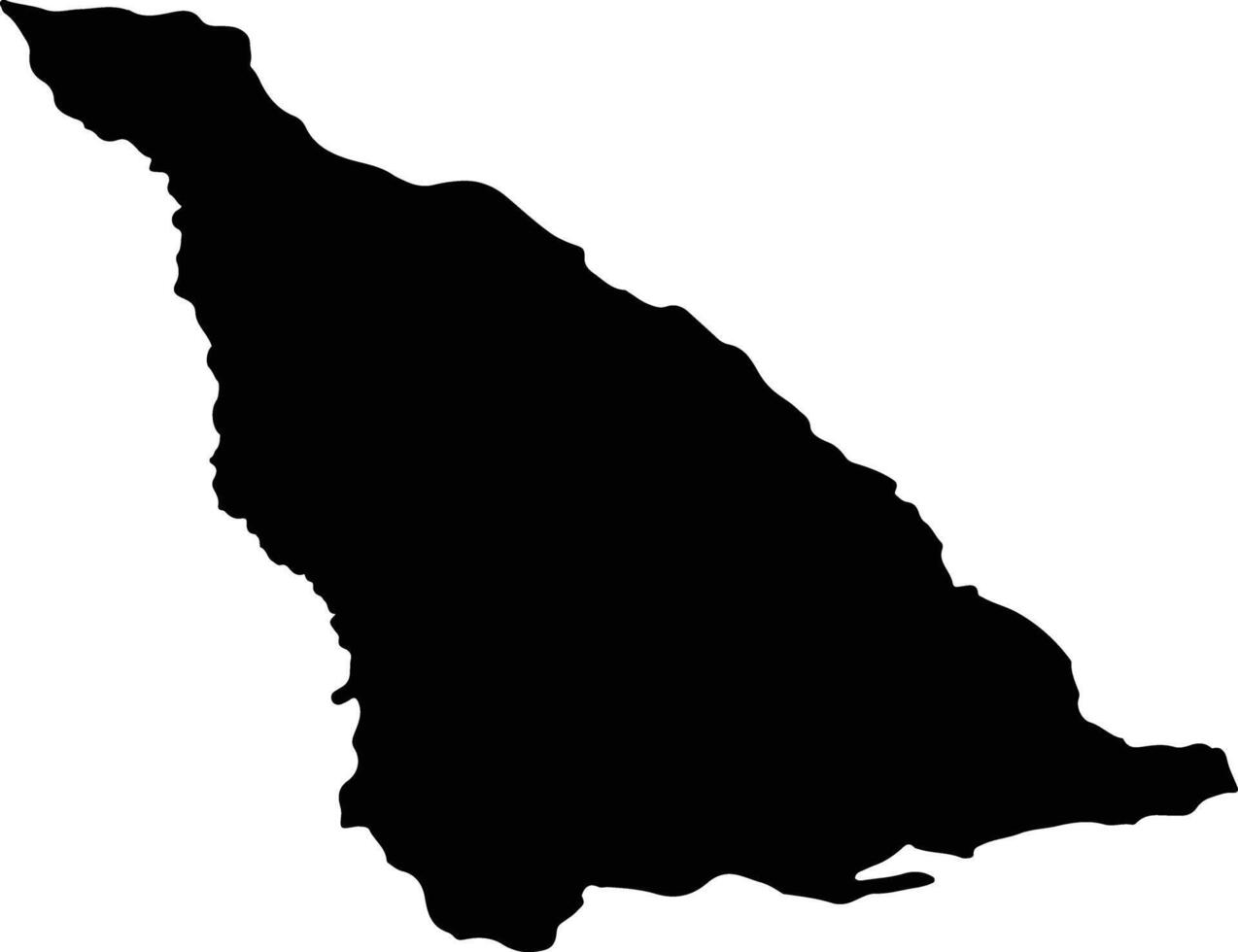 BREZOI Romania silhouette map vector