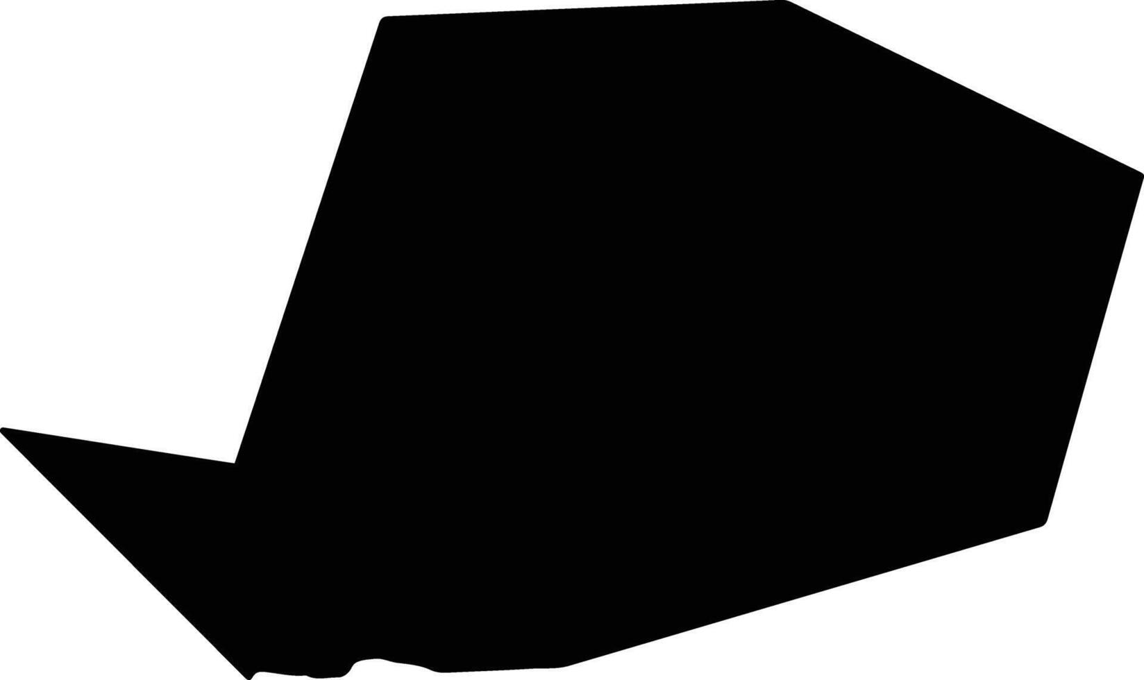 Bridgend United Kingdom silhouette map vector