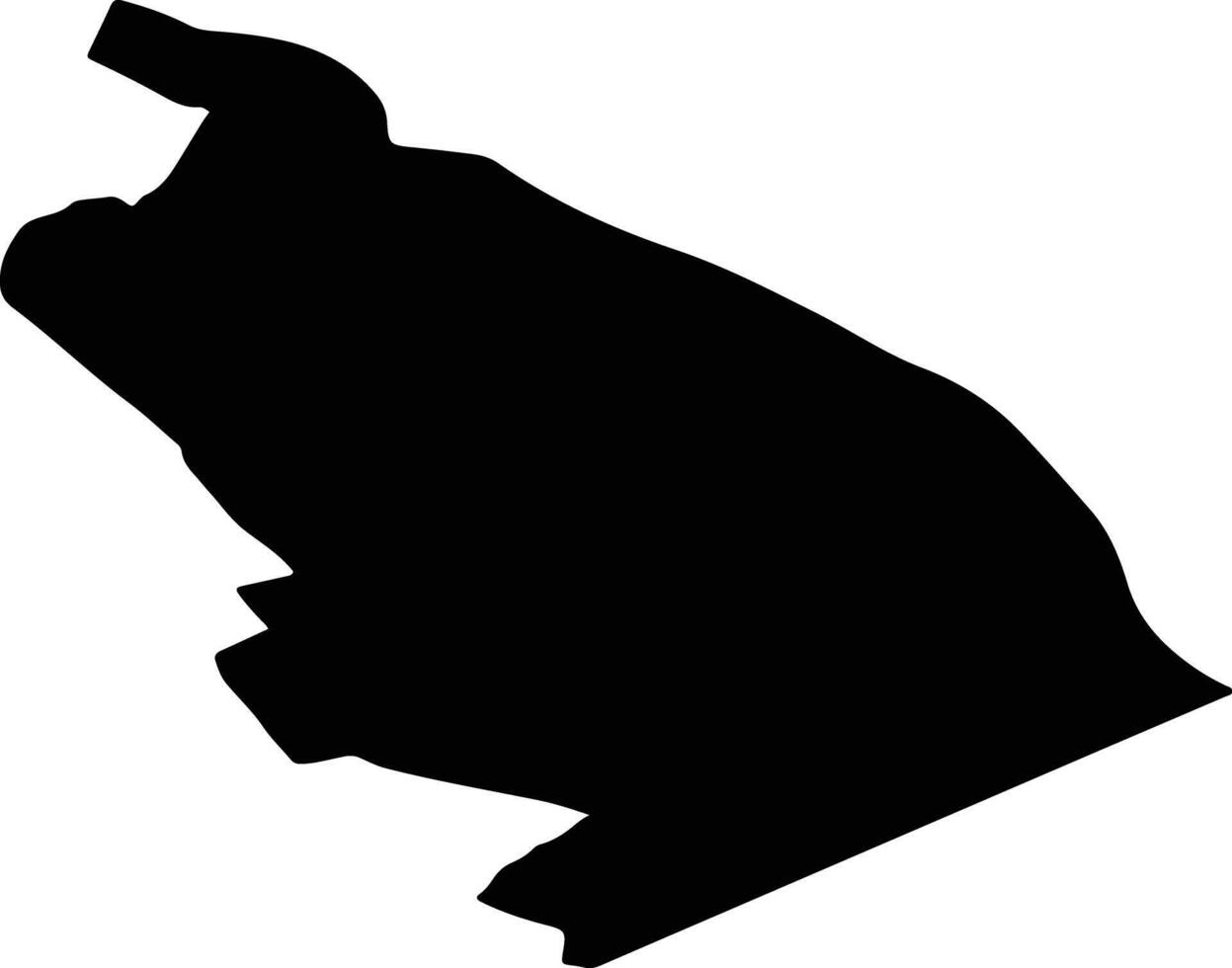 Brielle Netherlands silhouette map vector