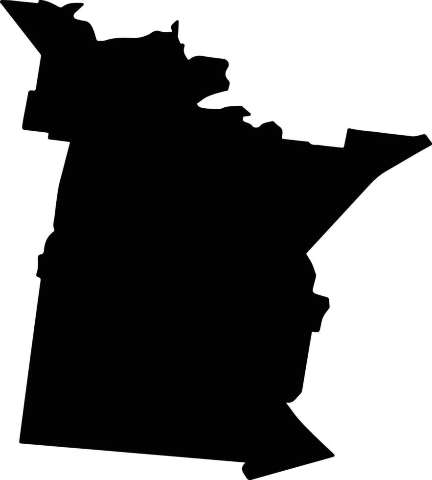 Brimbank Australia silhouette map vector