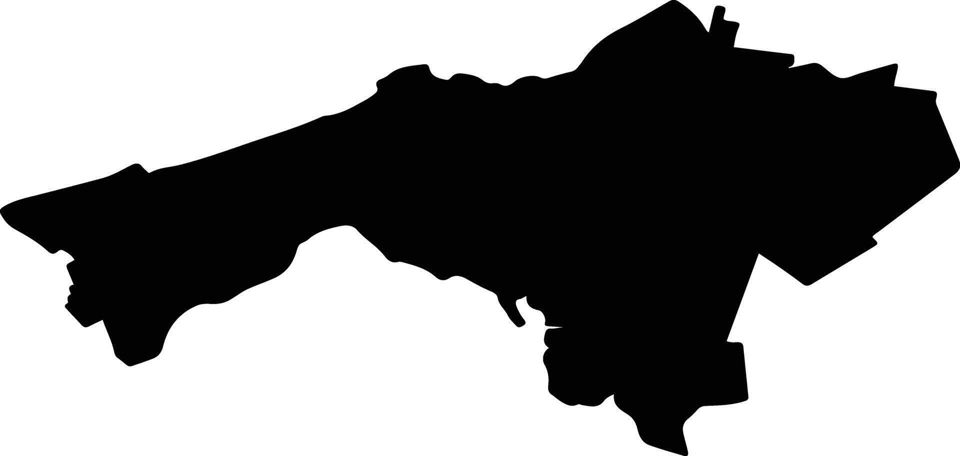 Brighton Australia silhouette map vector