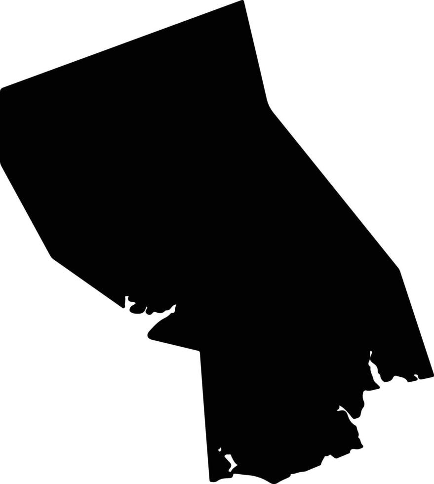 Bristol United States silhouette map vector
