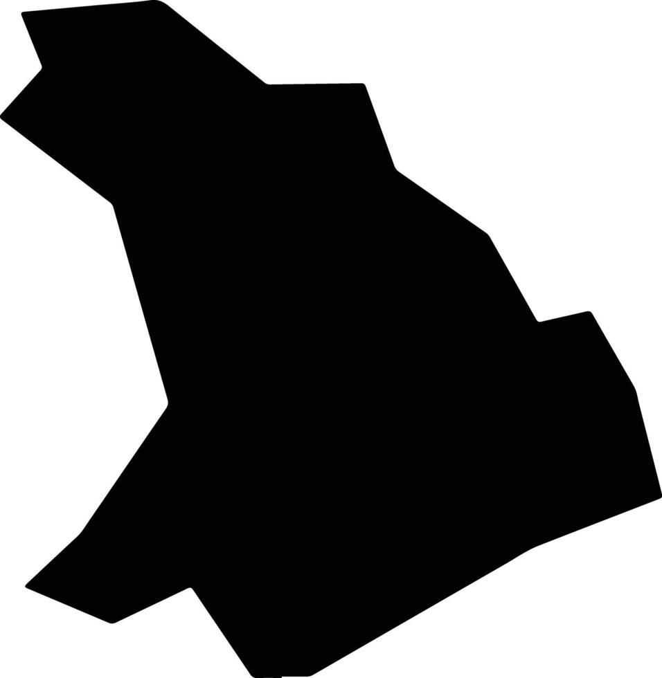 Brodowski Brazil silhouette map vector