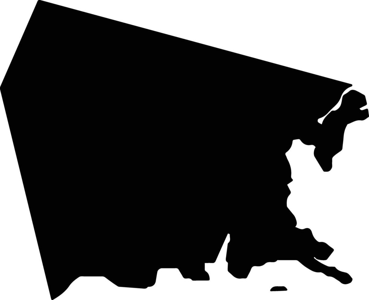 Bronx United States silhouette map vector