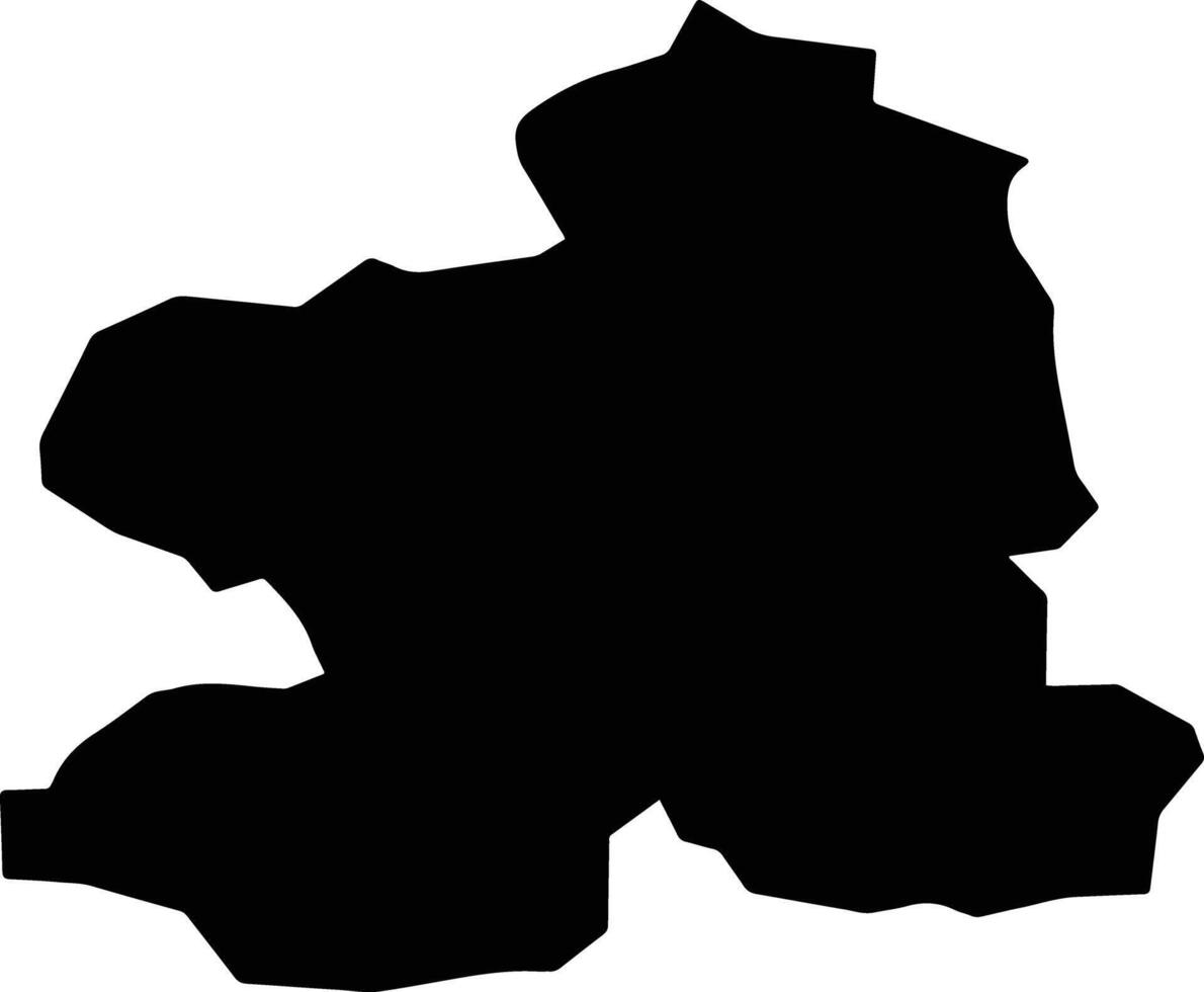 Brugg Switzerland silhouette map vector
