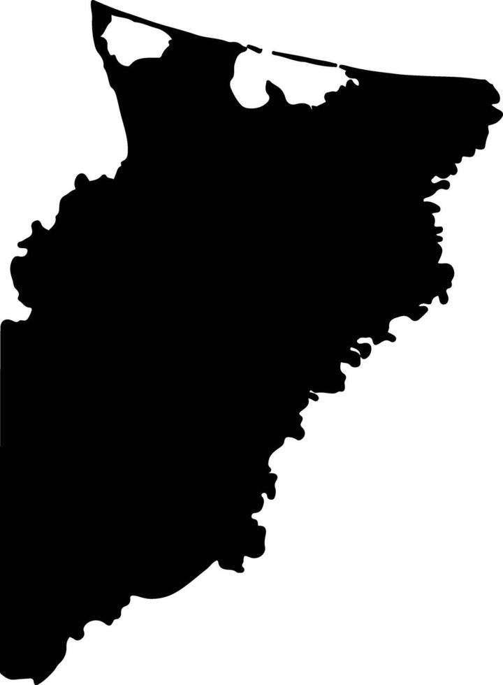 Brus Laguna Honduras silhouette map vector