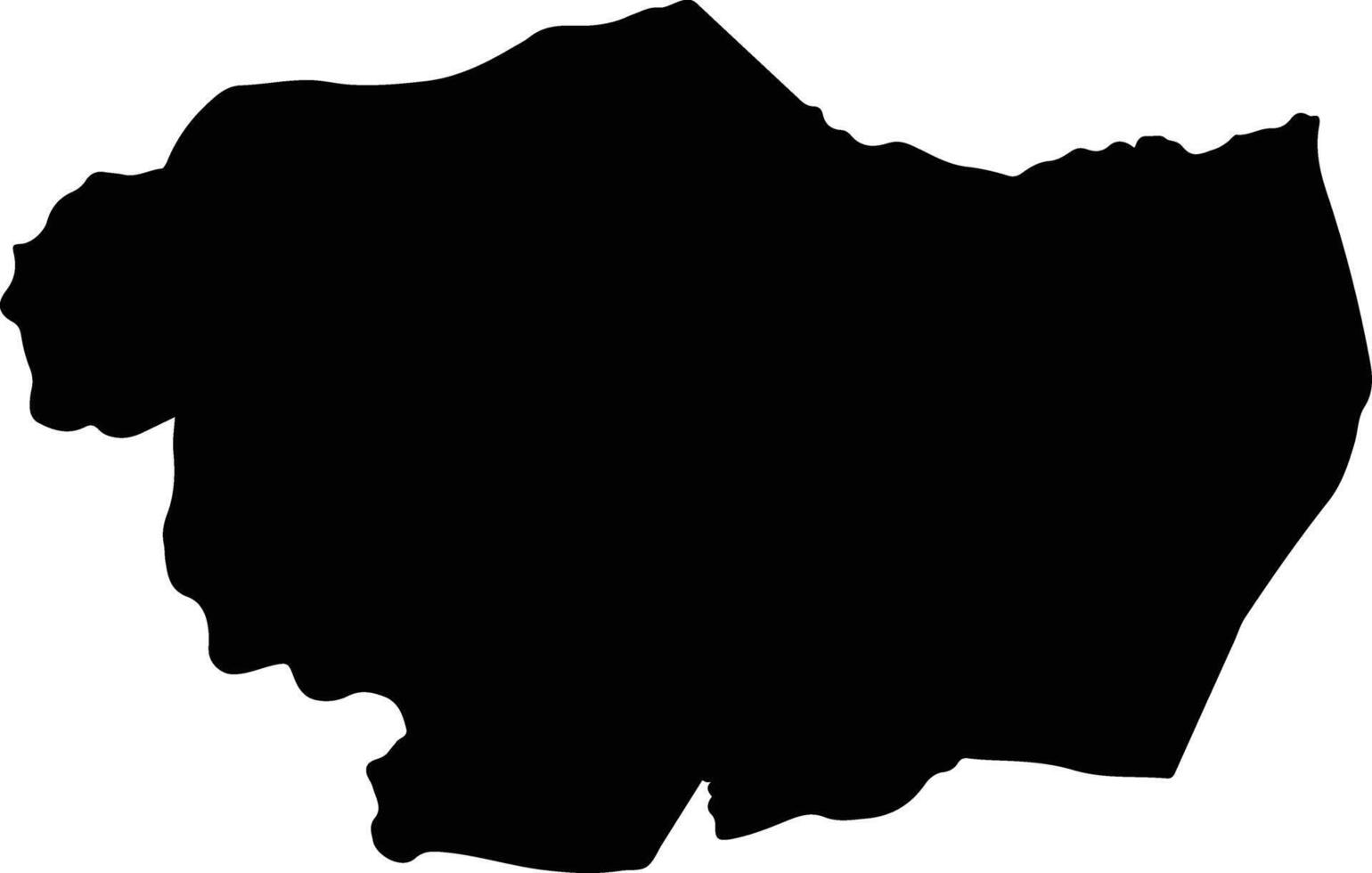 Bua Lai Thailand silhouette map vector