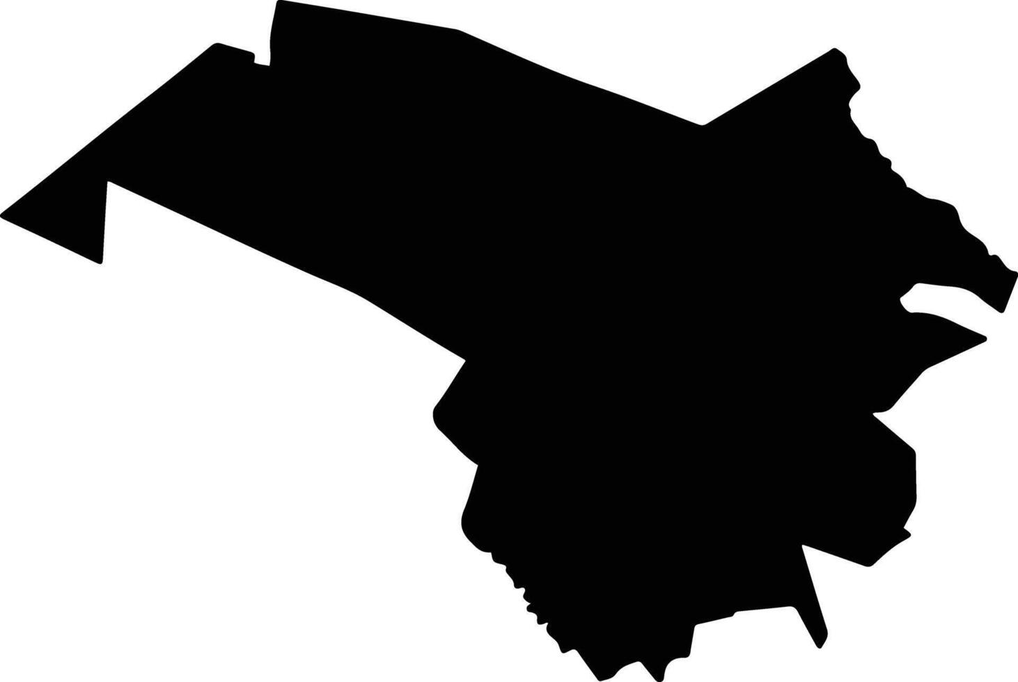 Bubi Zimbabwe silhouette map vector