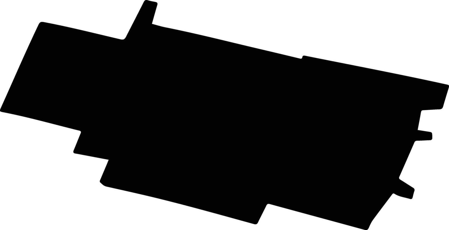 BUCINISU Romania silhouette map vector