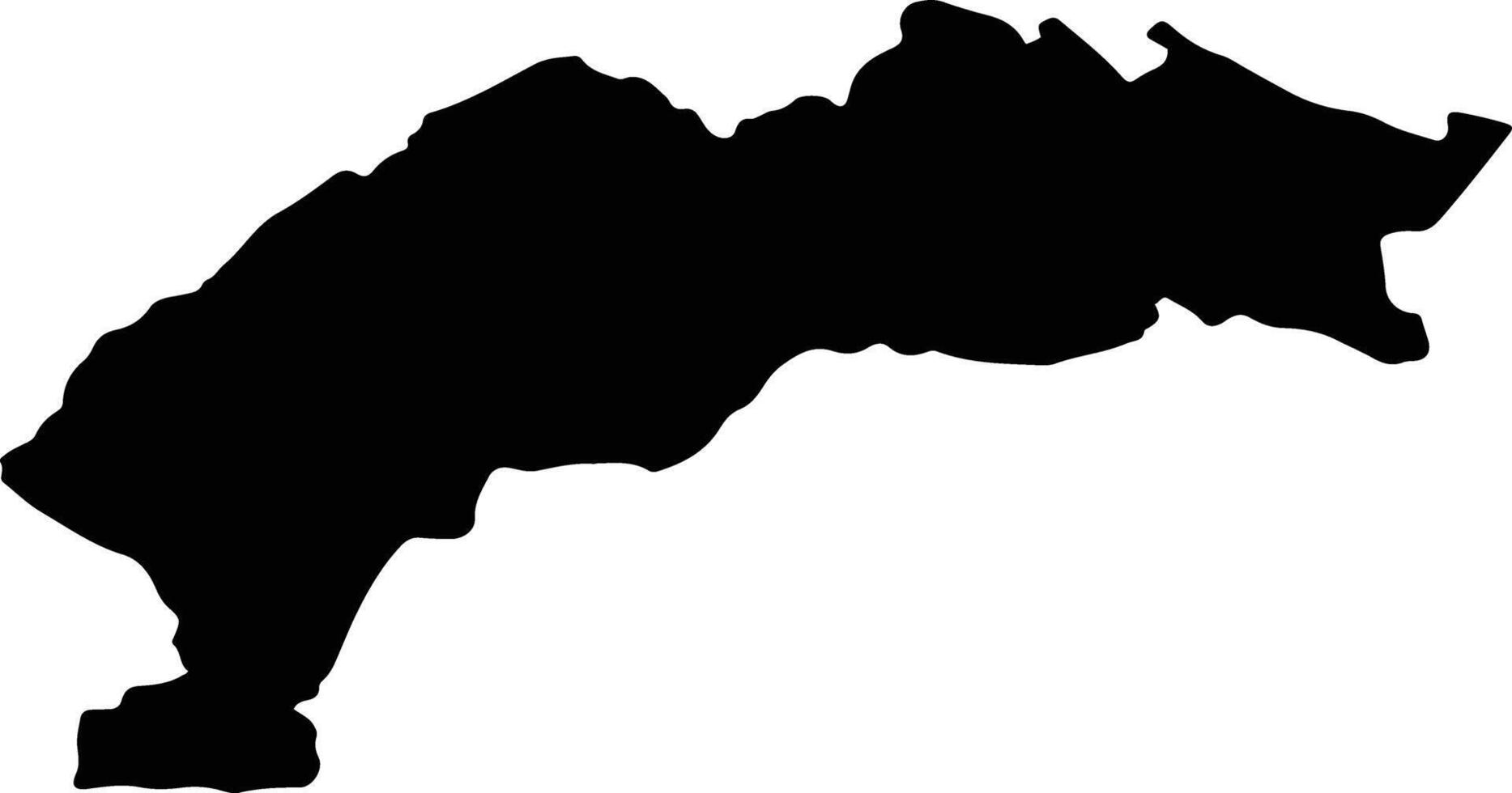 BUCHIN Romania silhouette map vector
