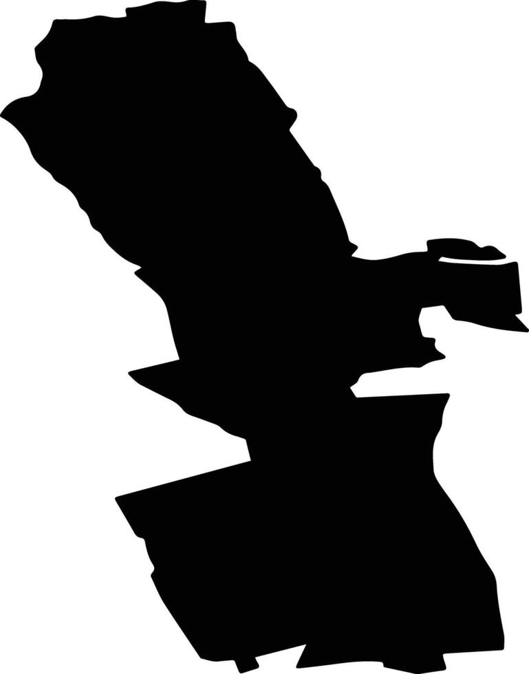 BUCIUMENI Romania silhouette map vector