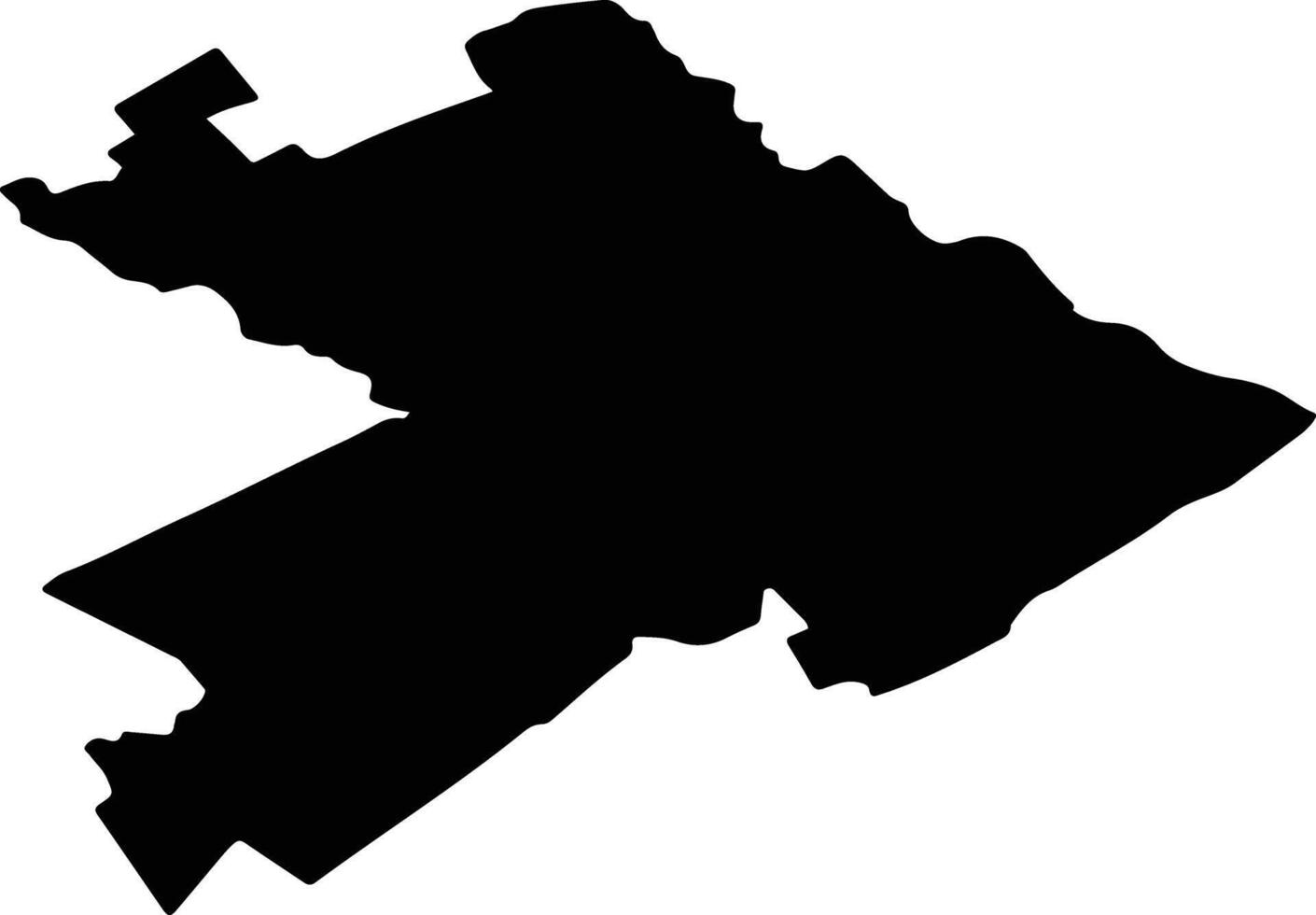 BUCSANI Romania silhouette map vector