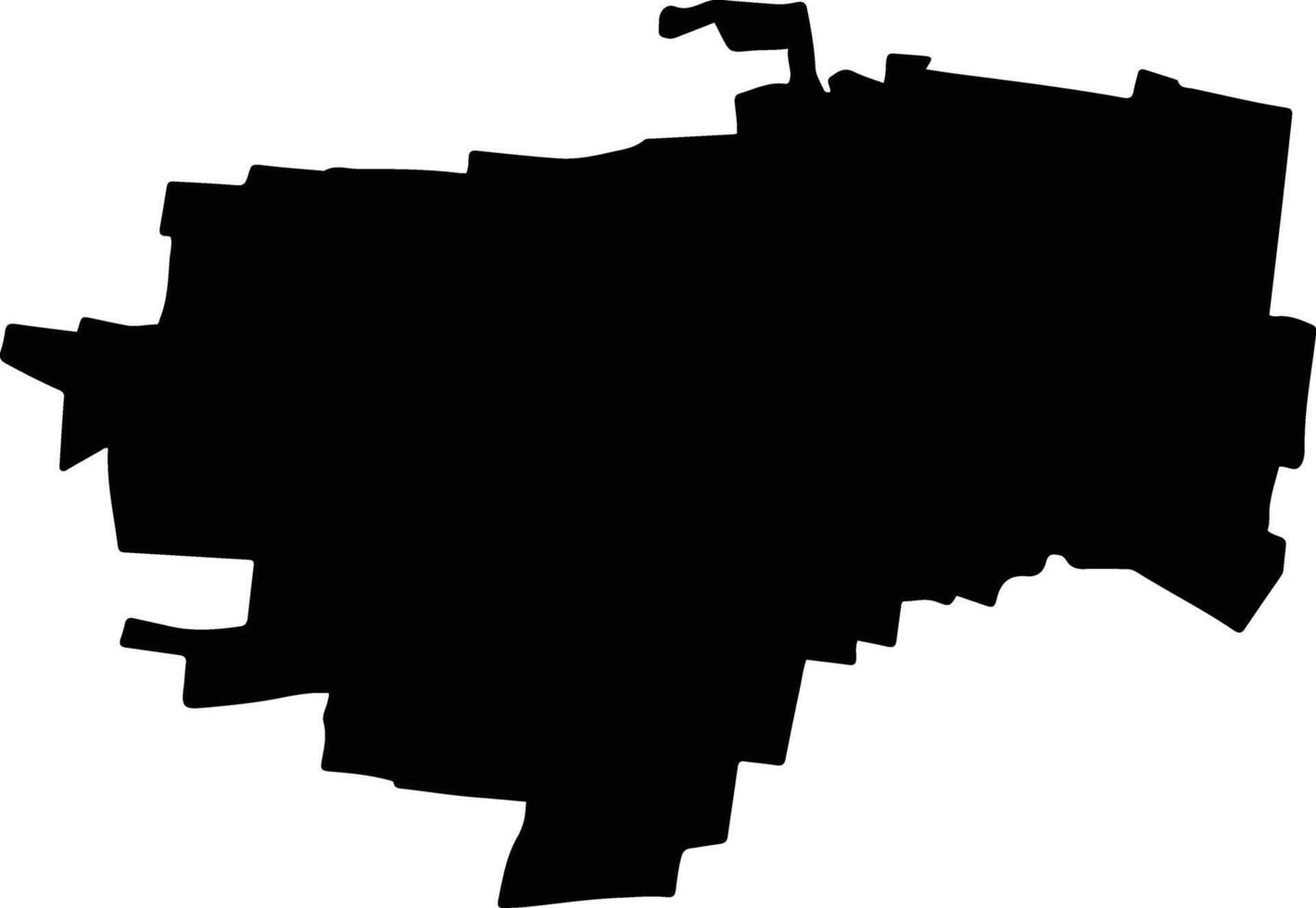 Buctzotz Mexico silhouette map vector