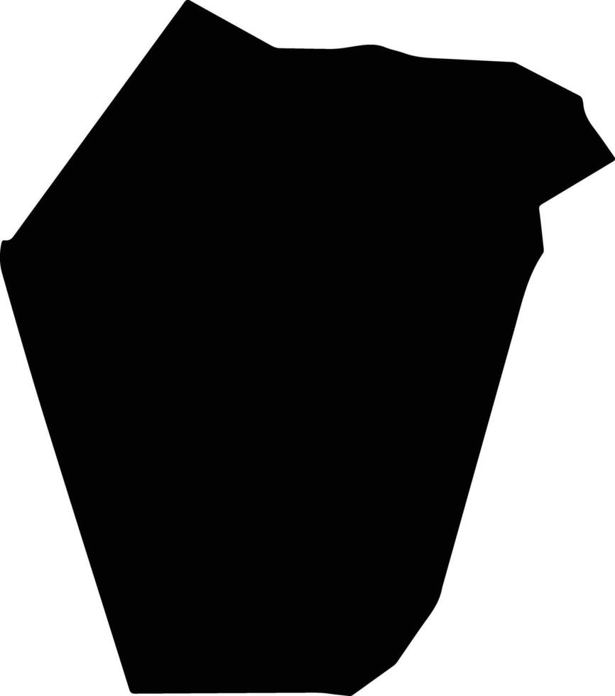 Budalangi Kenya silhouette map vector