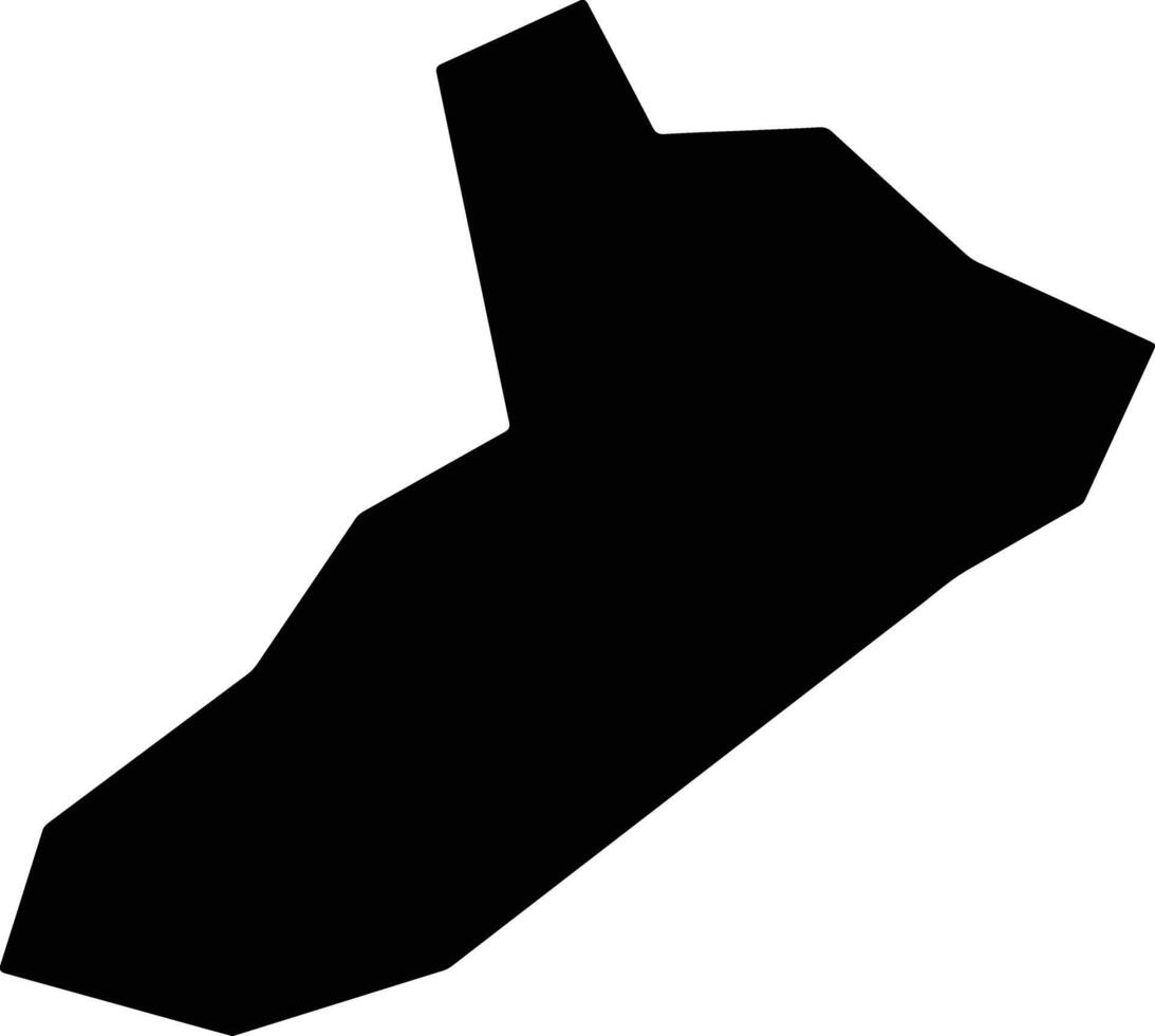 Budaka Uganda silhouette map vector