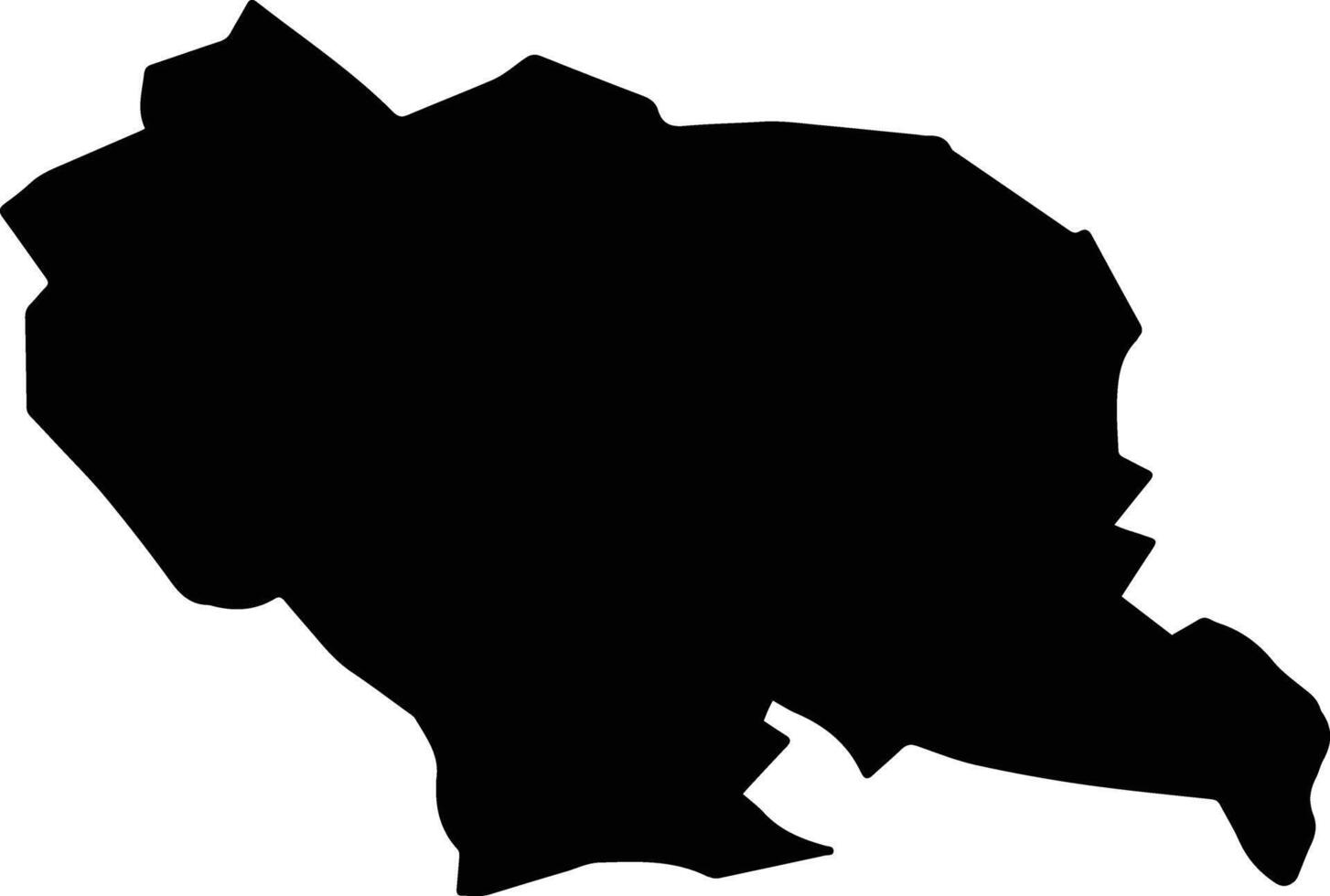 Budakeszi Hungary silhouette map vector
