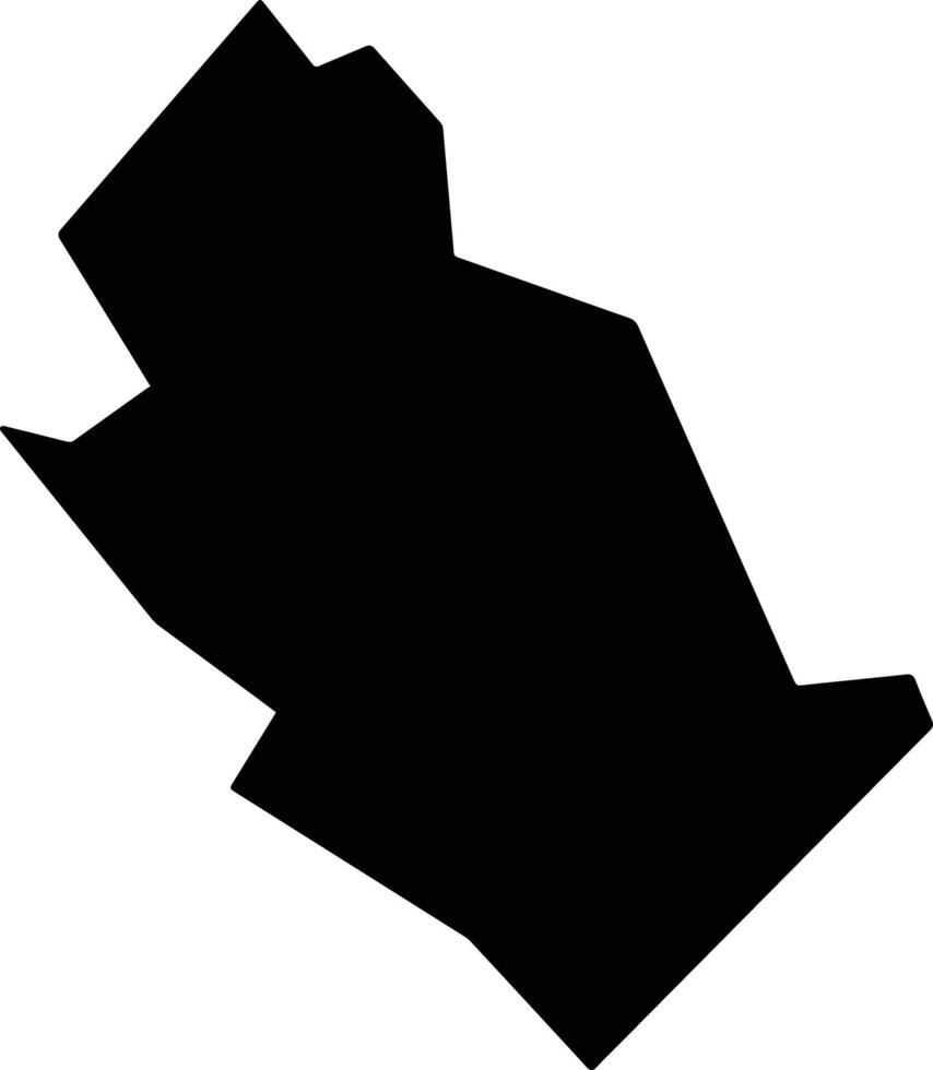 Budi South Sudan silhouette map vector