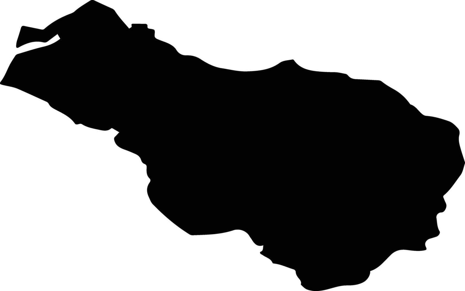BUDILA Romania silhouette map vector