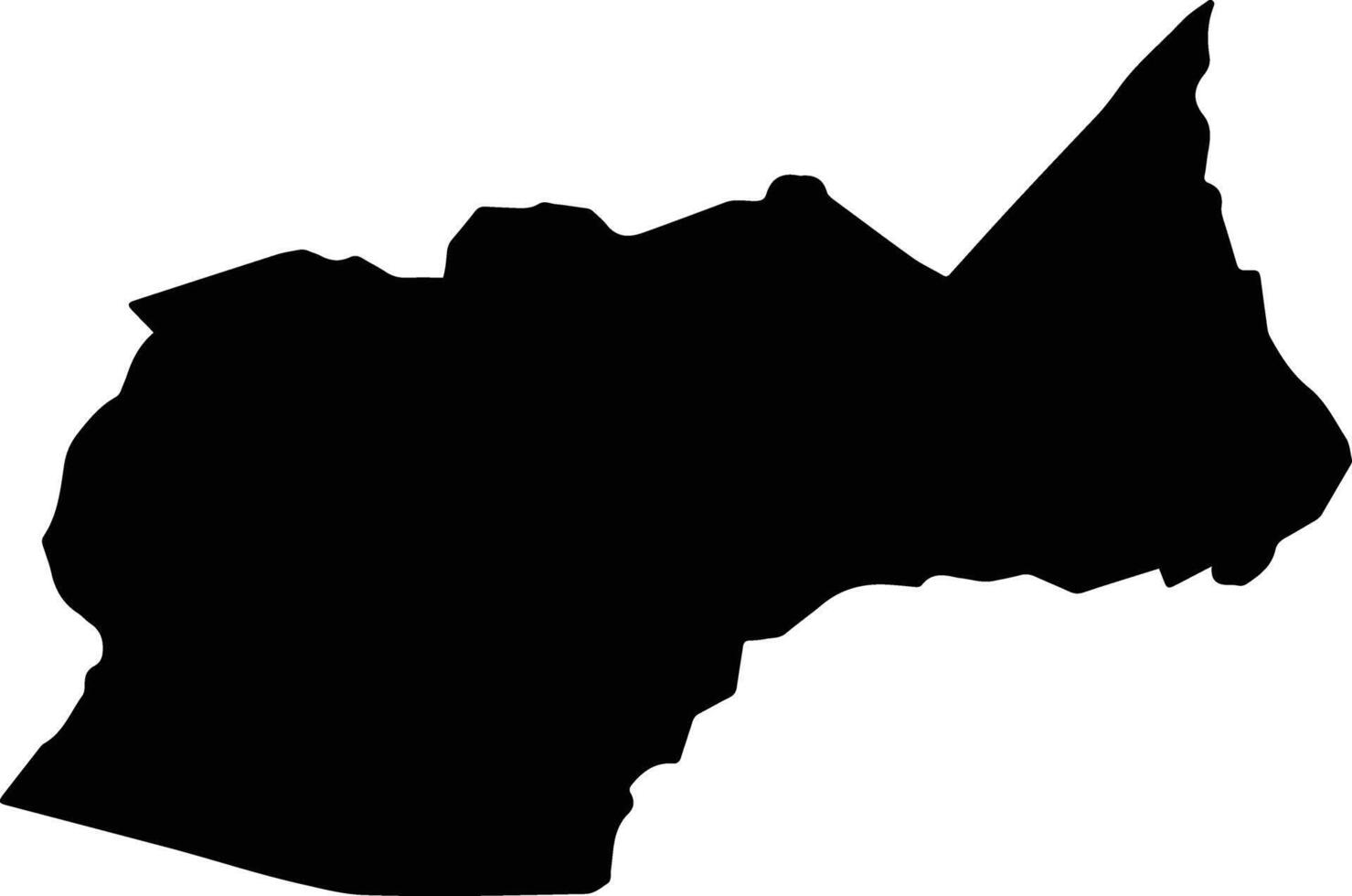 Budjala Democratic Republic silhouette map vector