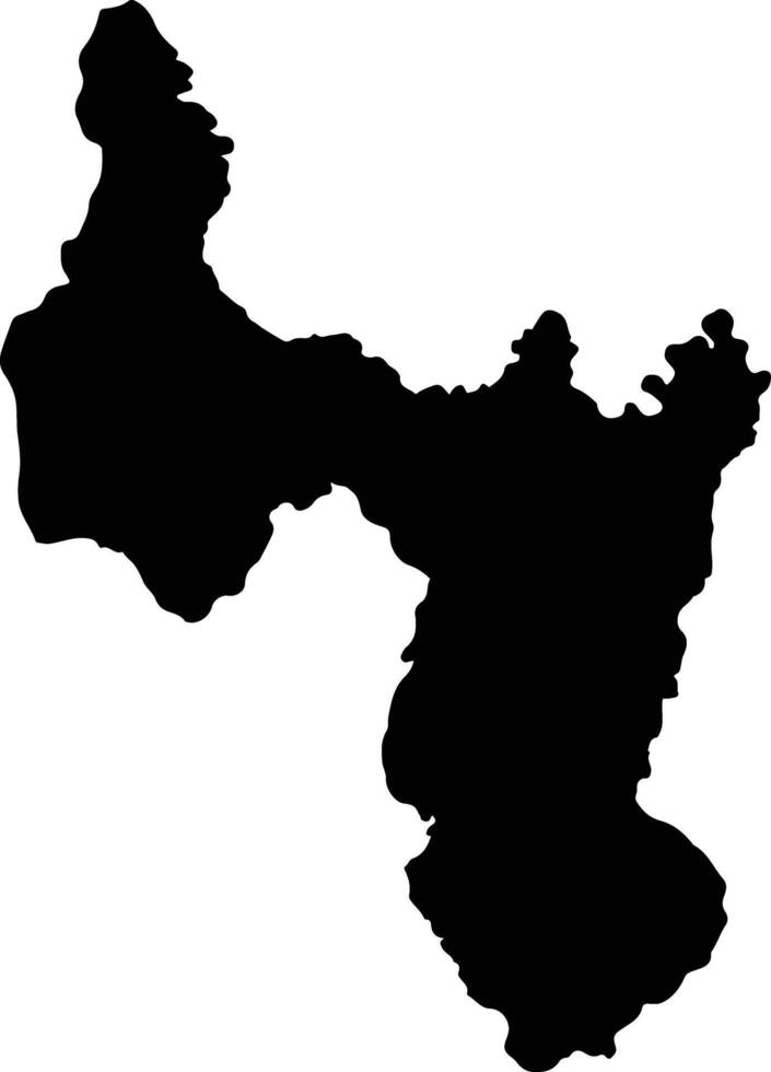 Buenos Aires Colombia silhouette map vector