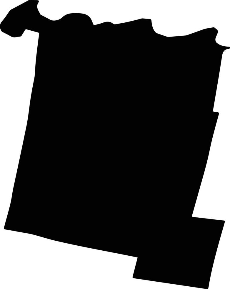 BUESTI Romania silhouette map vector