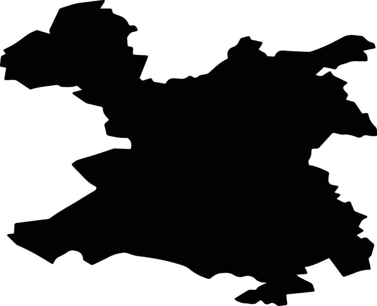 Bugulminsky District Russia silhouette map vector