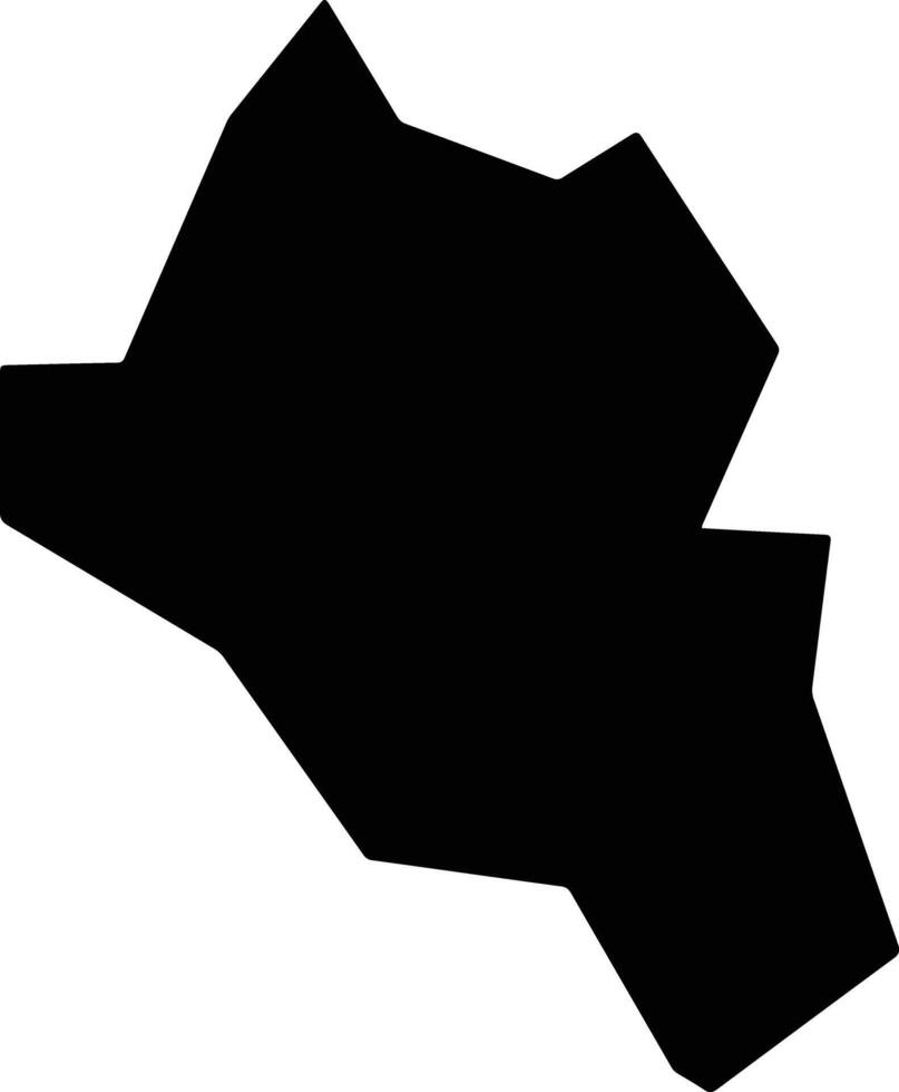 Bugre Brazil silhouette map vector