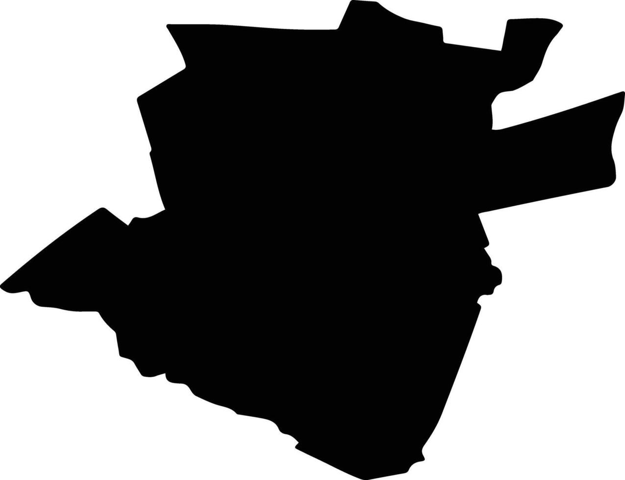 BUHUSI Romania silhouette map vector