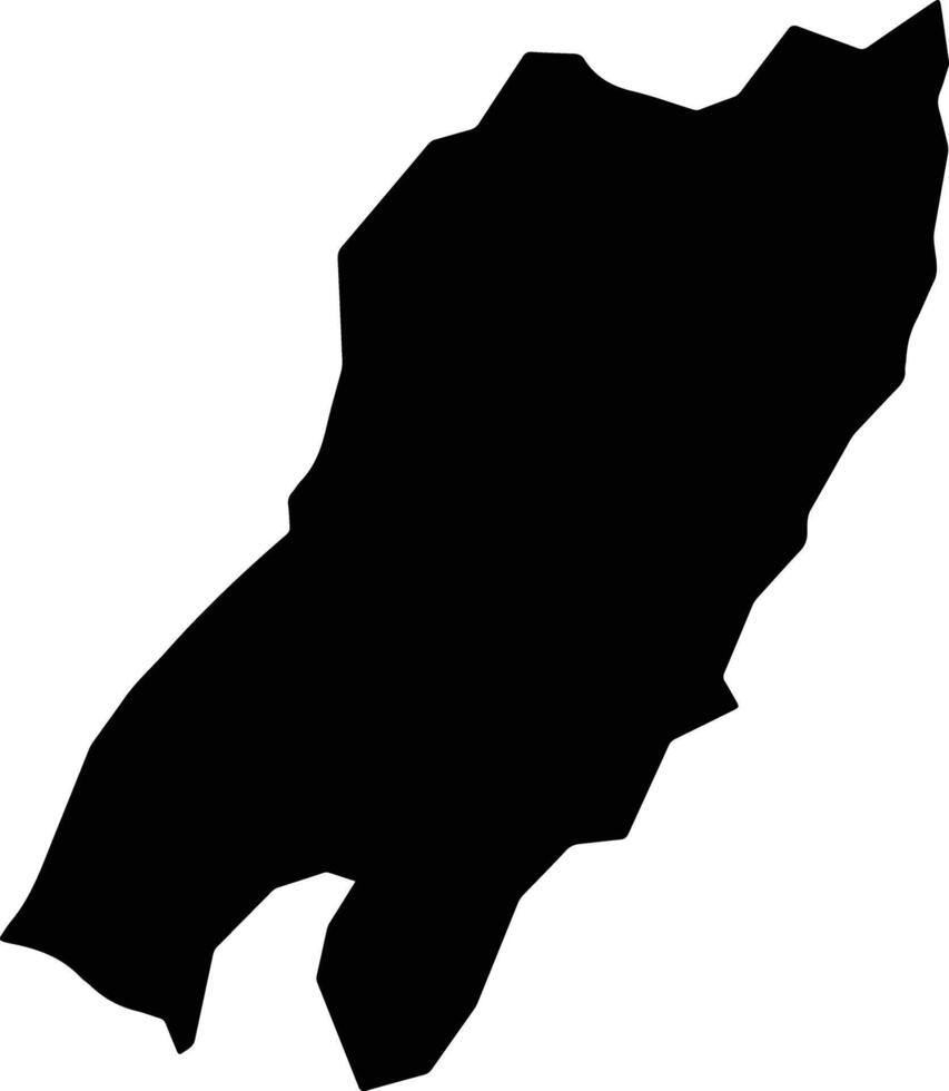 Buhiga Burundi silhouette map vector