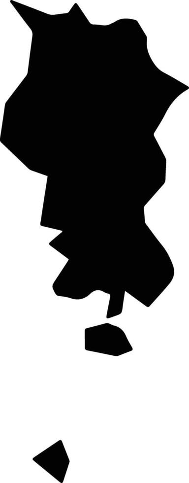 Bukooli Uganda silhouette map vector