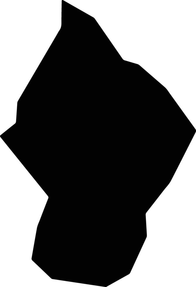 Bulamogi Uganda silhouette map vector