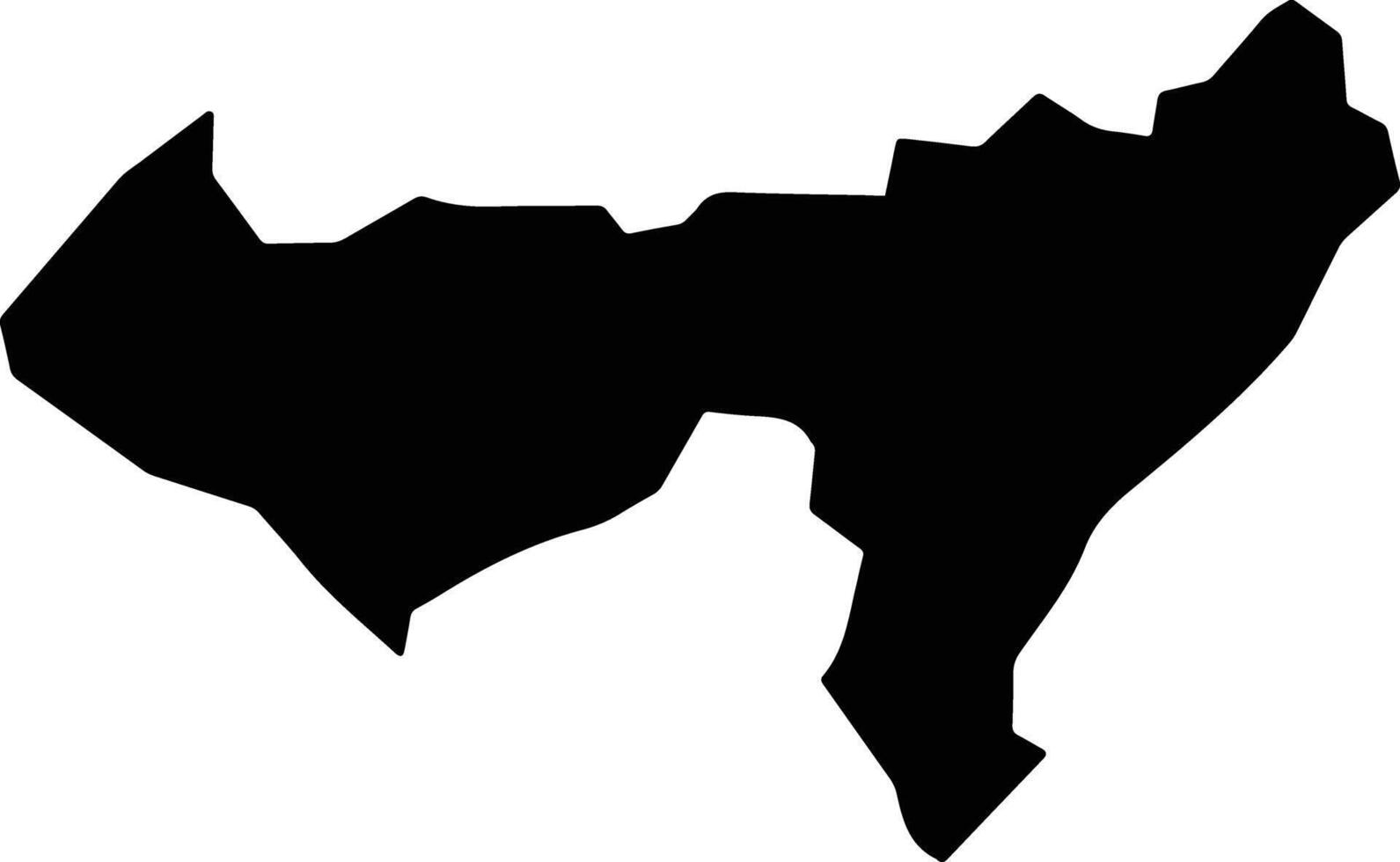 Bukuto Uganda silhouette map vector