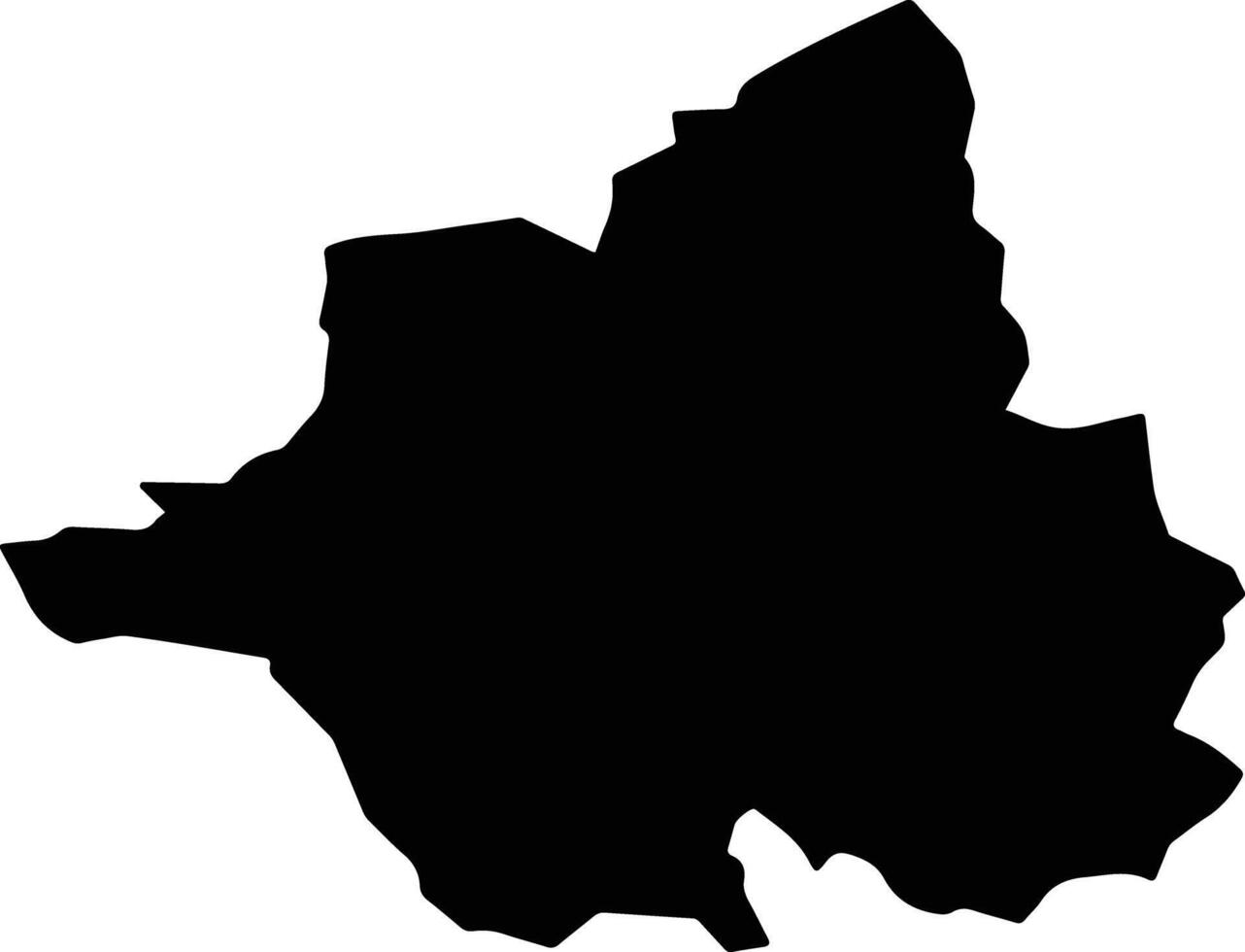 Buldan Turkey silhouette map vector